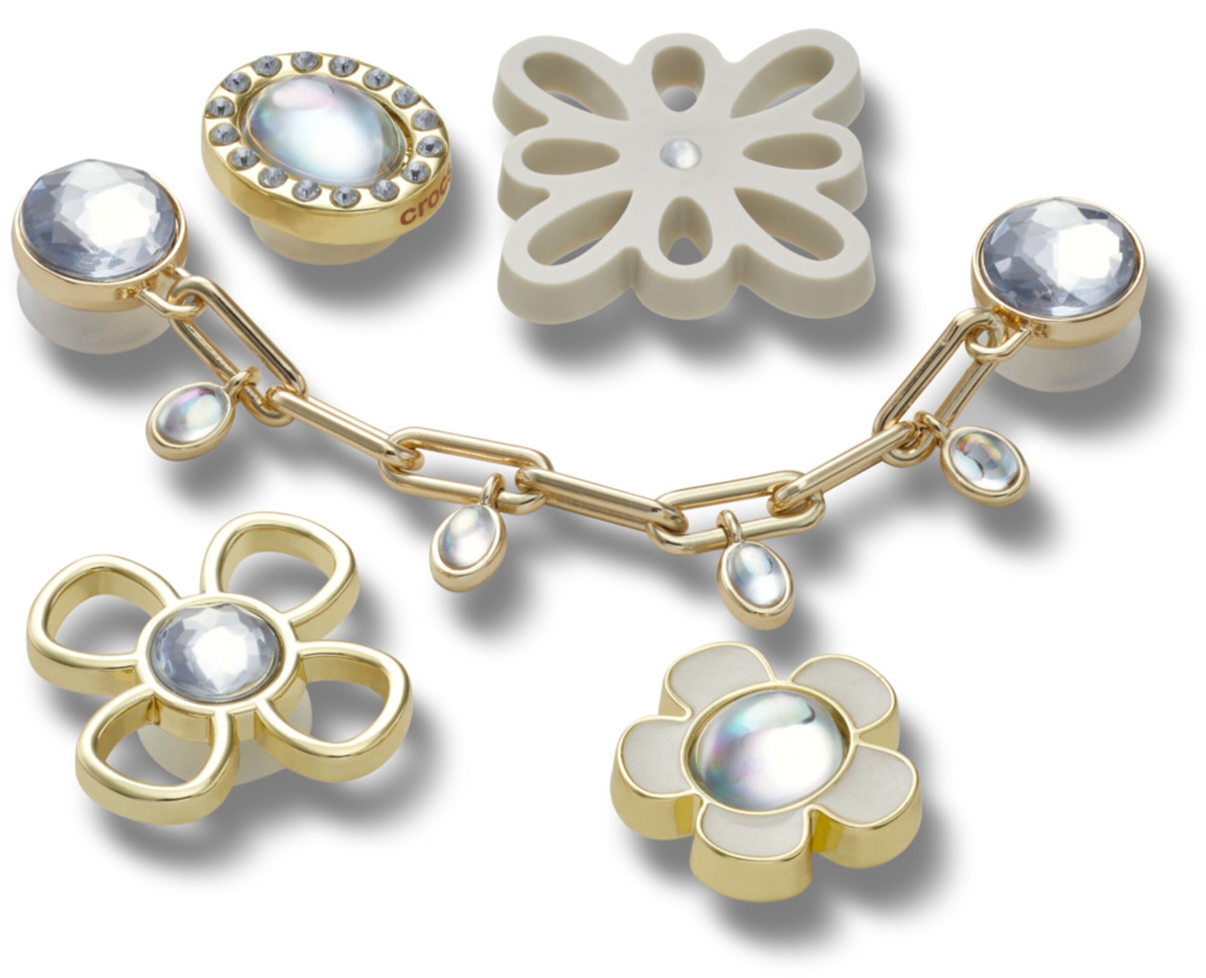 Crocs Shoe Accessories in Gold