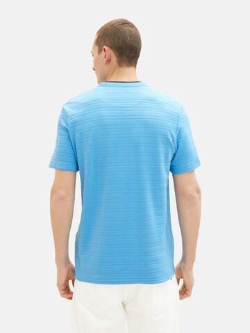 TOM TAILOR T-Shirt 'Serafino' in Blau