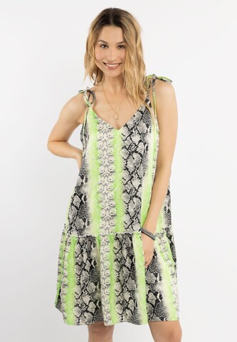 IZIA Letní šaty – zelená: přední strana