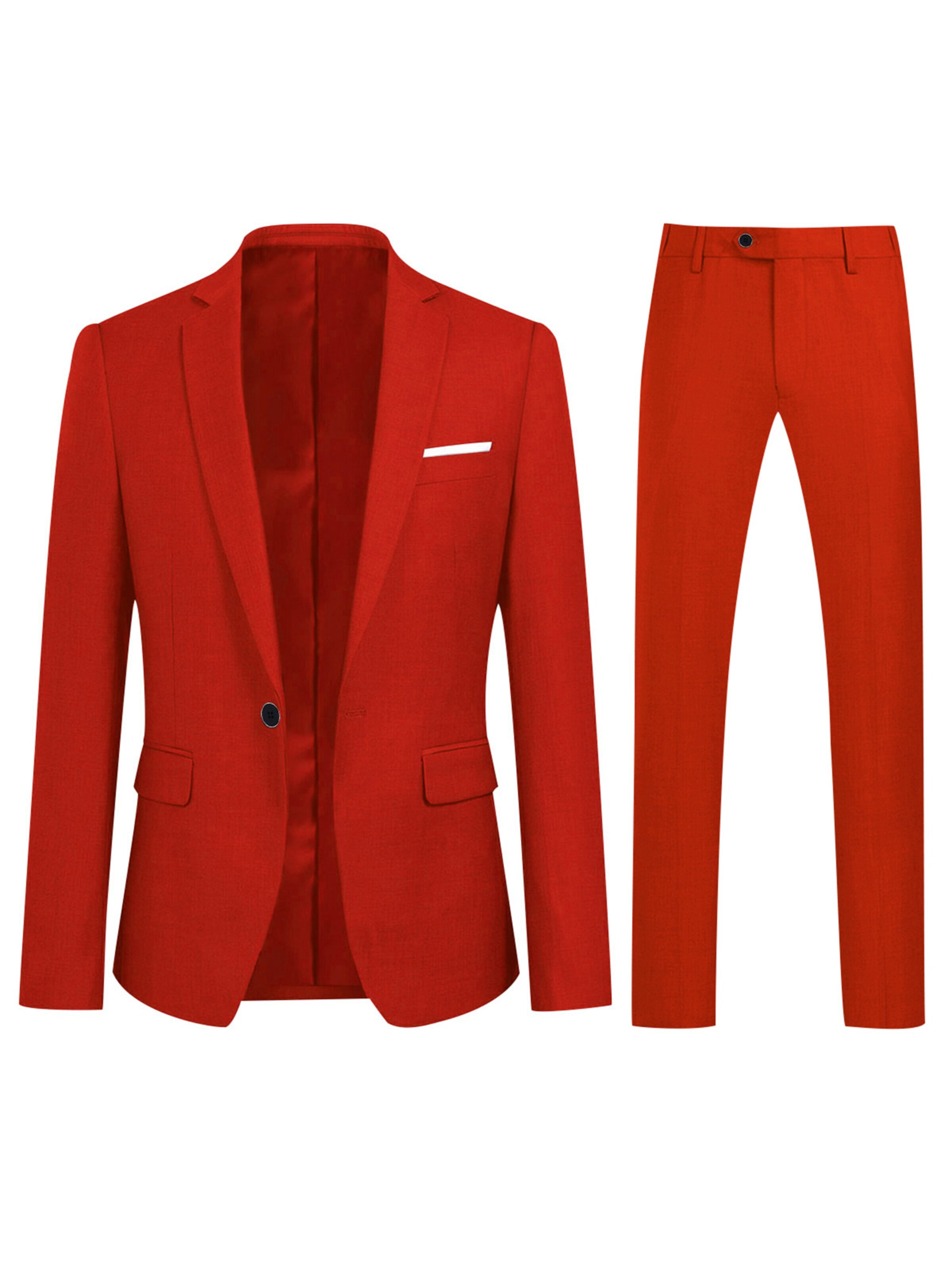 YOUTHUP Suit 'Cado' in Red: front