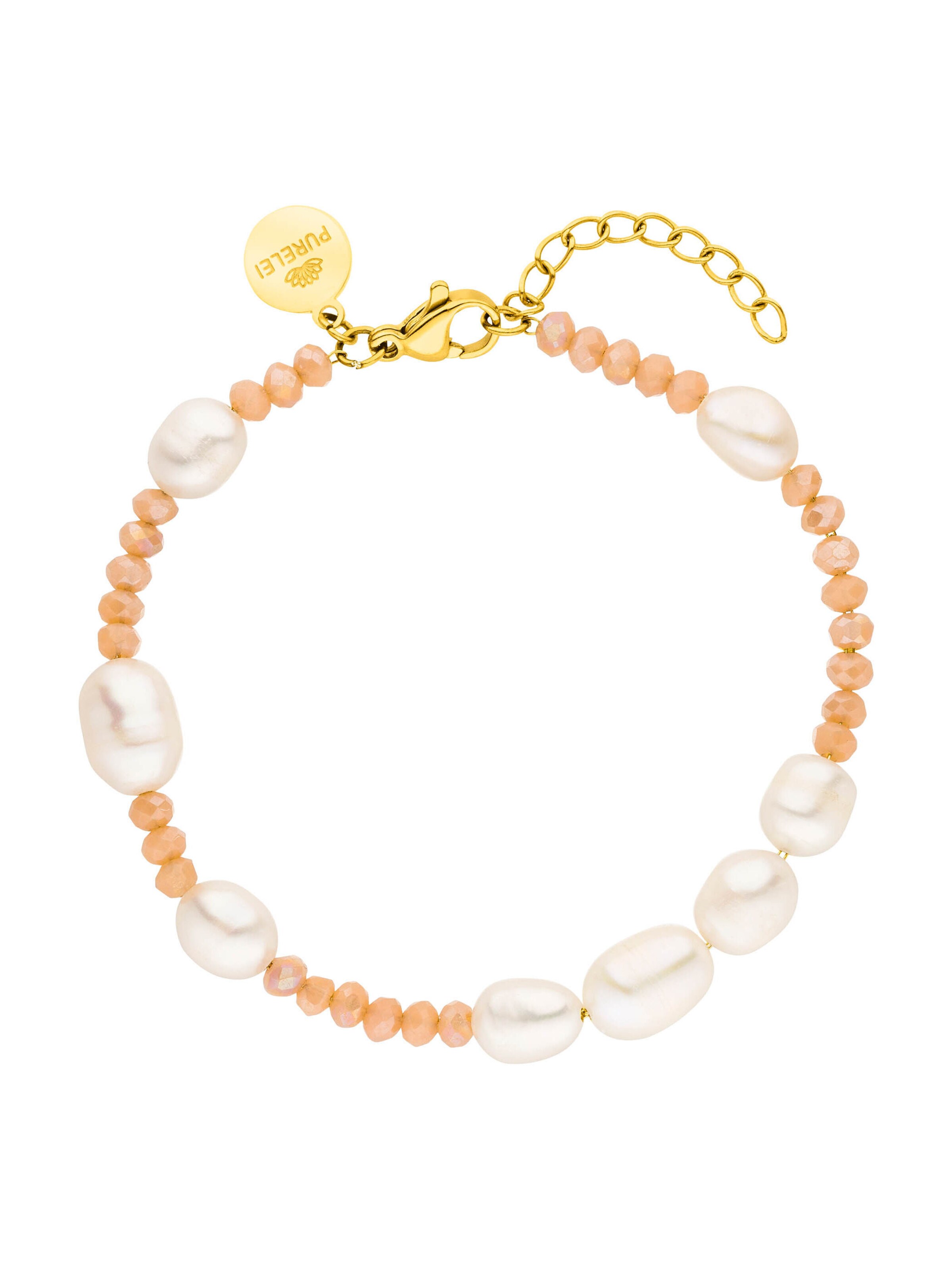 PURELEI - Pulsera 'Coral' en oro: frente