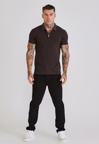 SikSilk - Camiseta en marrón