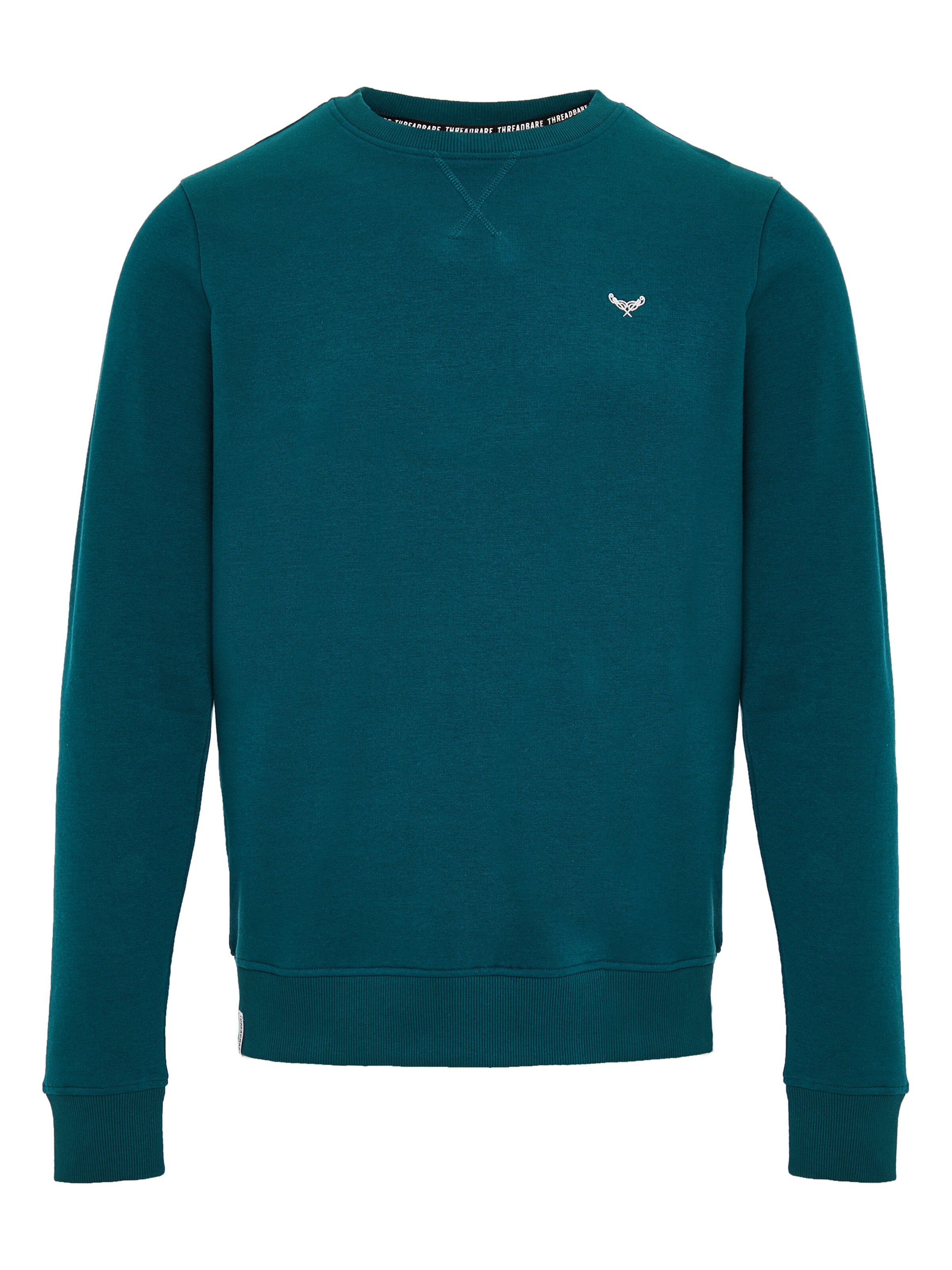 Threadbare Sweatshirt 'Satsuma' in Grün: Vorderseite