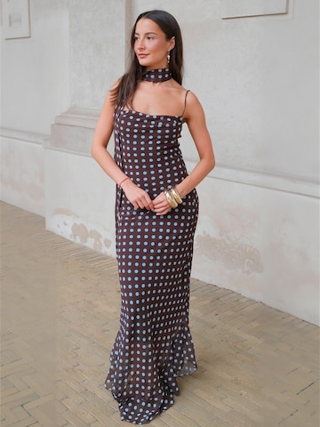 Rochie ' Bellagio ' de la ITS MAY pe albastru: față