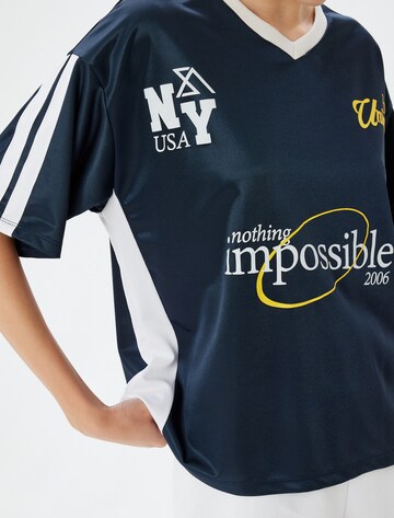 Koton Oversized shirt in Blauw