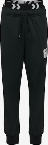 Effilé Pantalon de sport 'OZZY' Hummel en noir : devant