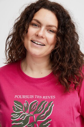 Fransa Curve Shirt 'Petta' in Pink