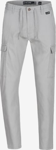 Pantalon cargo ' Cagle ' INDICODE JEANS en gris : devant