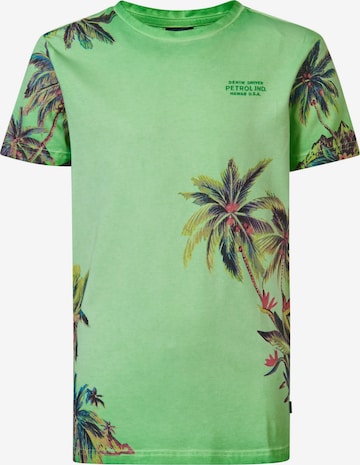 Petrol Industries Shirt 'Reefquest' in Groen: voorkant