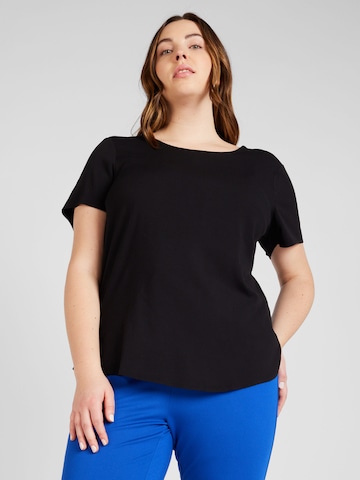 Tricou 'BELLA' de la Vero Moda Curve pe negru: față