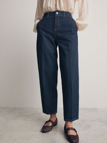 Next Wide leg Jeans in Blue: front