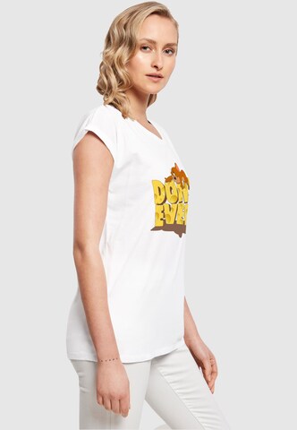 T-shirt 'Tom And Jerry - Don't Even' ABSOLUTE CULT en blanc