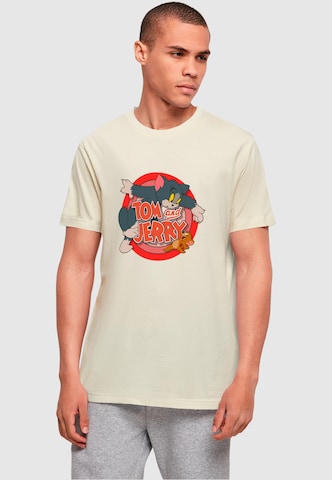 ABSOLUTE CULT T-Shirt 'Tom and Jerry - Classic Catch' in Beige: Vorderseite