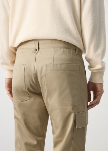 MANGO MAN Regular Cargo Pants in Beige