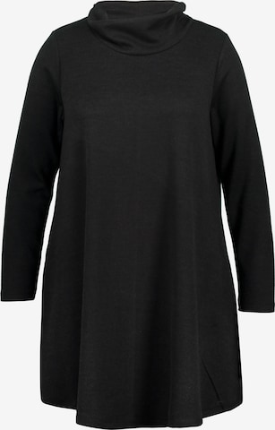 Robes en maille Ulla Popken en noir : devant