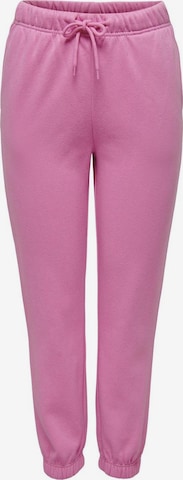 Effilé Pantalon ONLY en rose : devant