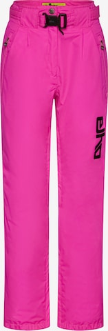 Pantalon outdoor 'ENGADIN 89' elho en rose : devant