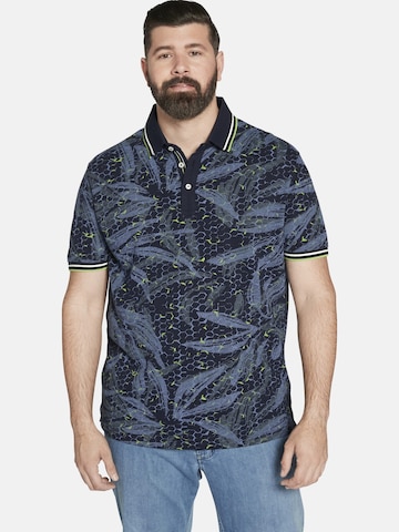 Charles Colby Shirt ' Earl Beagan ' in Blauw: voorkant