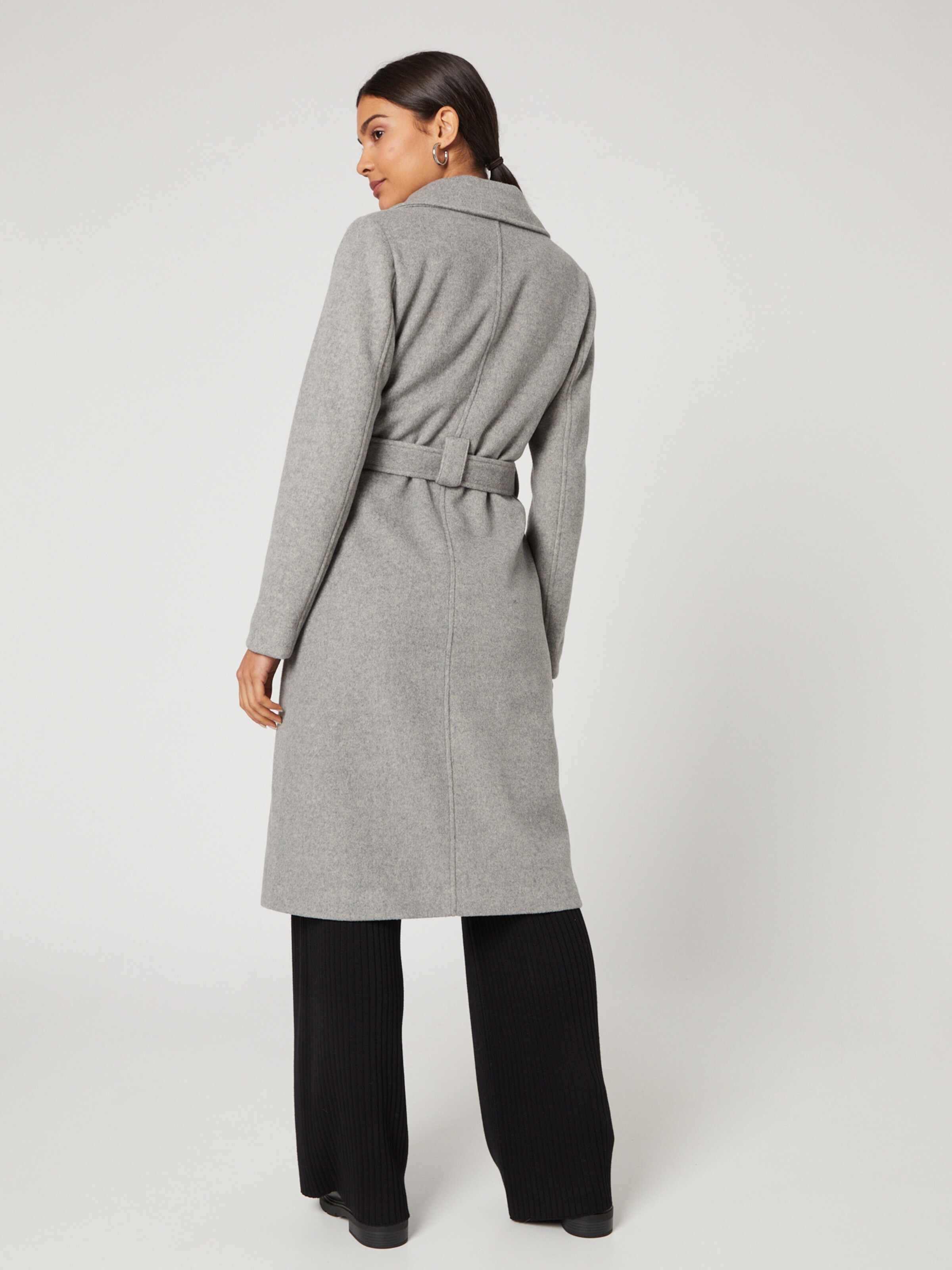 grey fall coat