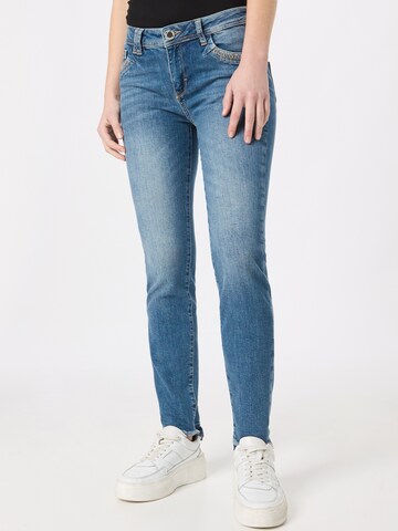 MOS MOSH Skinny Jeans in Blue: front