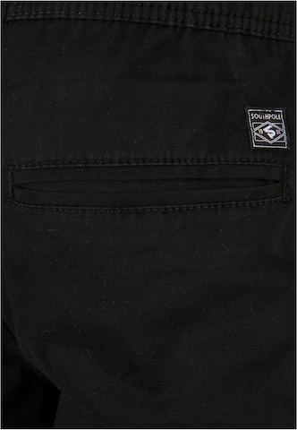 SOUTHPOLE Tapered Cargo Pants in Black
