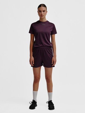 Hummel Regular Sportbroek 'Multi' in Lila: voorkant