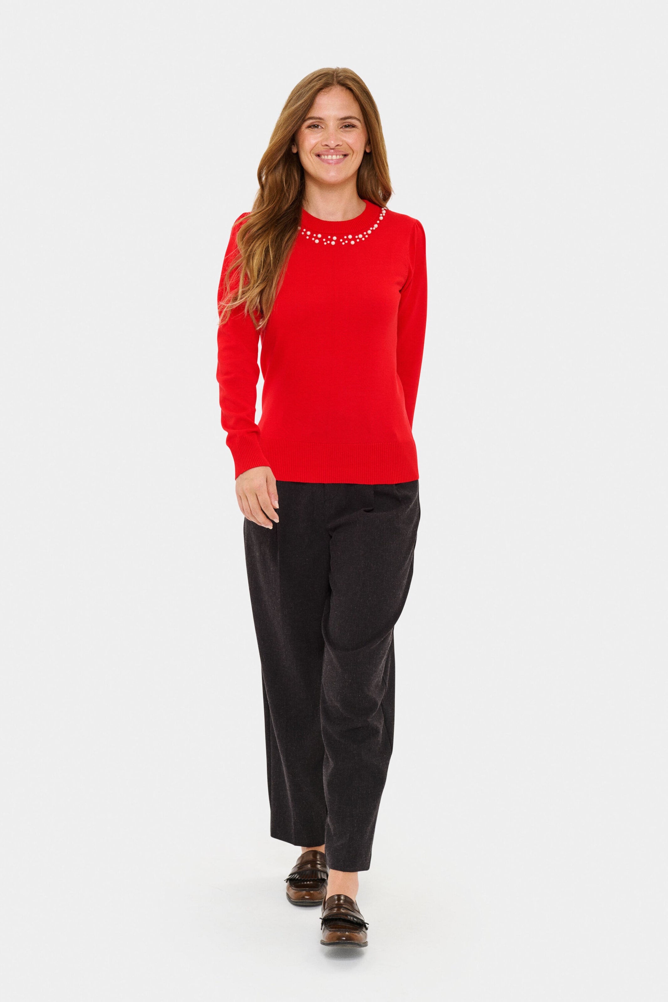 SAINT TROPEZ - Jersey 'Temma' en rojo