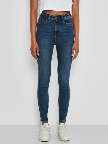 Noisy may Skinny Jeans 'Agnes' in Blauw: voorkant