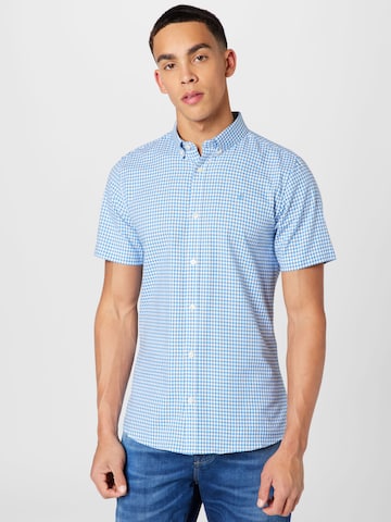 Coupe regular Chemise BURTON MENSWEAR LONDON en bleu : devant