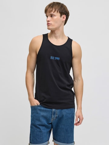 JJ Rebel - Camiseta 'JREBMILES' en negro: frente