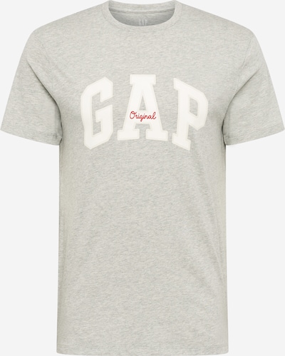 GAP Majica u svijetlosiva / crvena / bijela, Pregled proizvoda