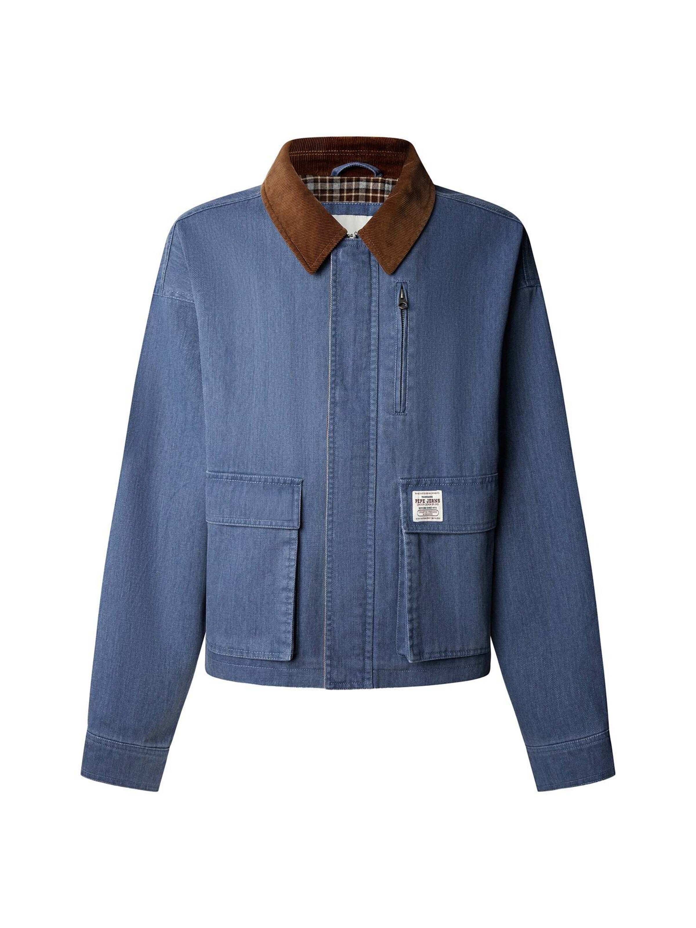 Giacca di mezza stagione 'Bravent' in L Pepe Jeans di colore blu denim / marrone, Visualizzazione prodotti