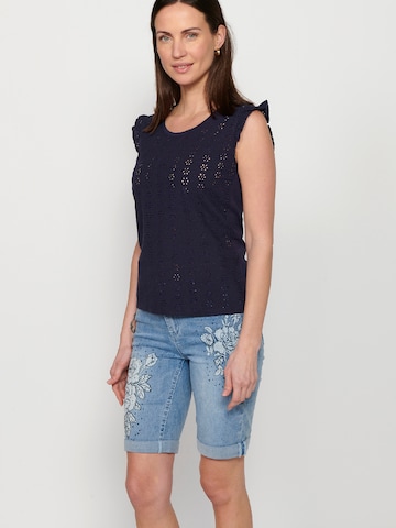 KOROSHI Top in Blauw