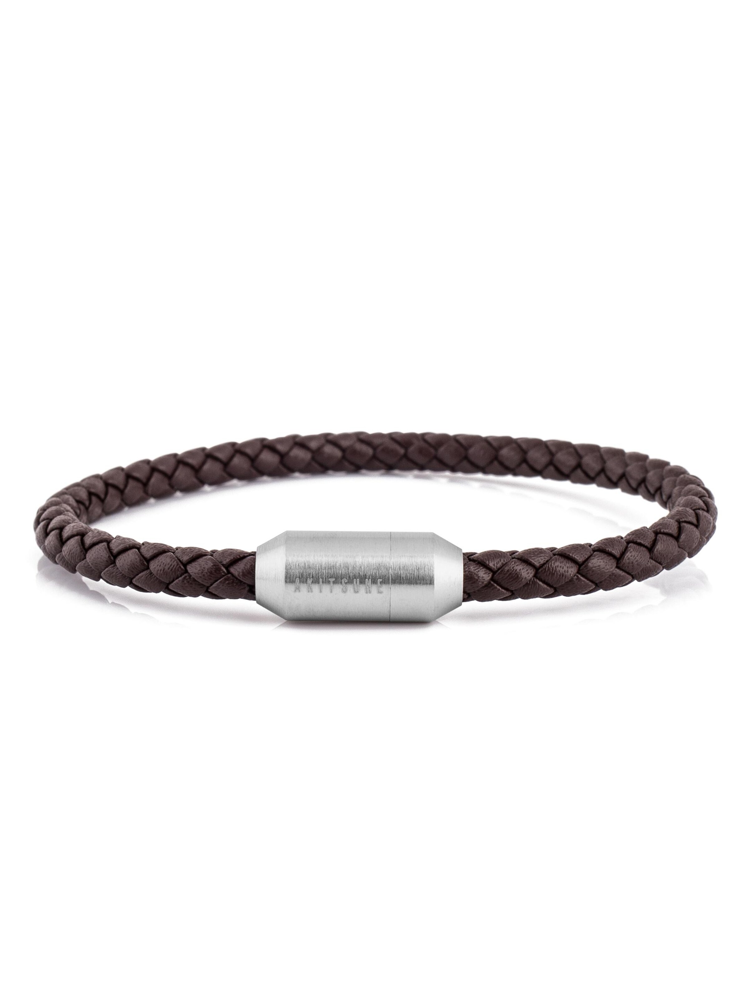Akitsune Bracelet 'Silvus' in Brown: front