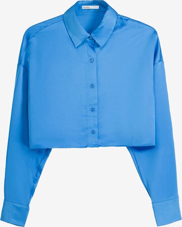 Bershka Blouse in Blauw: voorkant