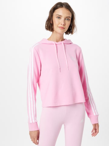 ADIDAS SPORTSWEAR Αθλητική μπλούζα φούτερ 'Essentials 3-Stripes ' σε ροζ: μπροστά