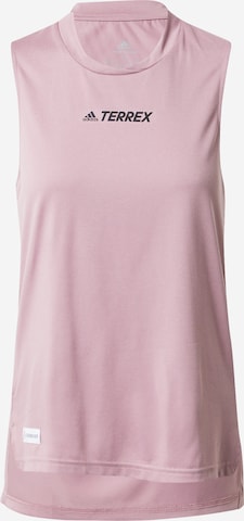 ADIDAS TERREX Sporttop in Lila: voorkant