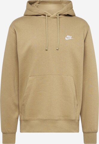 Nike Sportswear Klasický střih Mikina 'Club Fleece' – zelená: přední strana