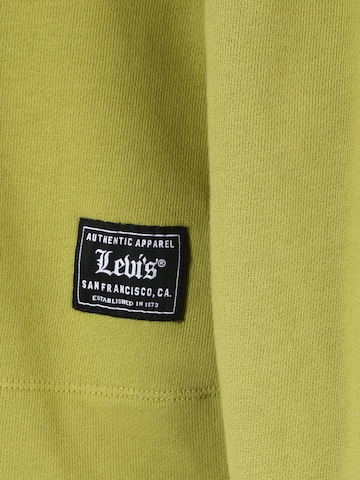 LEVI'S ® Sweatshirt 'Akane Rusched Hoodie' i grønn
