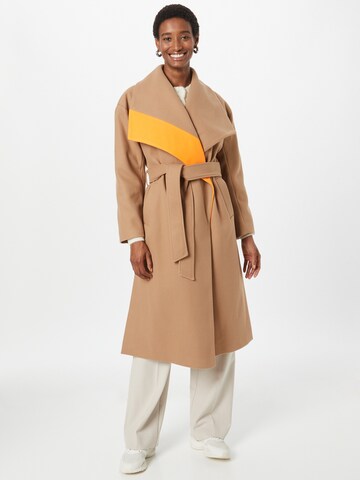 River Island Between-Seasons Coat in Beige: front