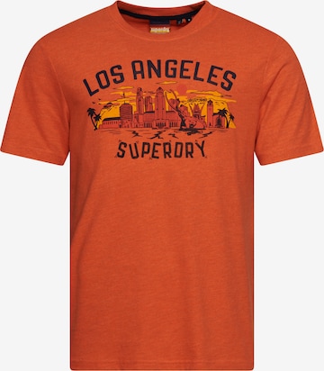 T-Shirt Superdry en orange : devant