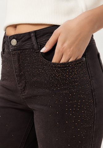 Wide Leg Jean Elara en marron