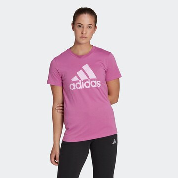 ADIDAS SPORTSWEAR Performance Shirt 'Essentials' in Purple: front