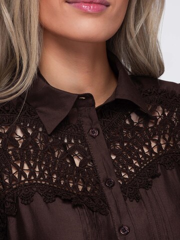 Ombre - Blusa en marrón