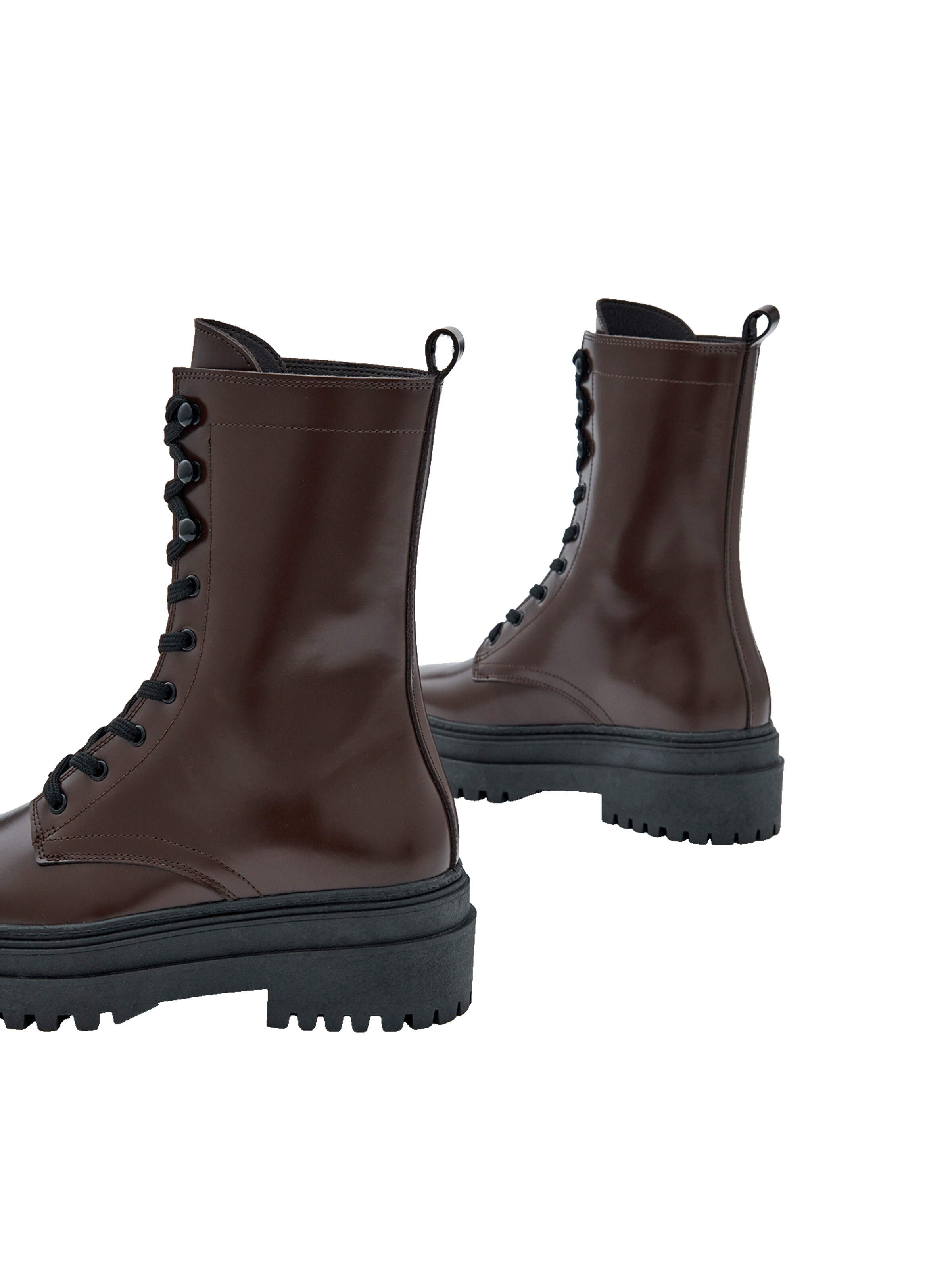 EDITED Lace-up bootie 'Udale' in Brown