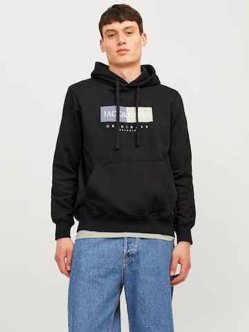 JACK & JONES Μπλούζα φούτερ 'Frederiksberg' σε μαύρο: μπροστά
