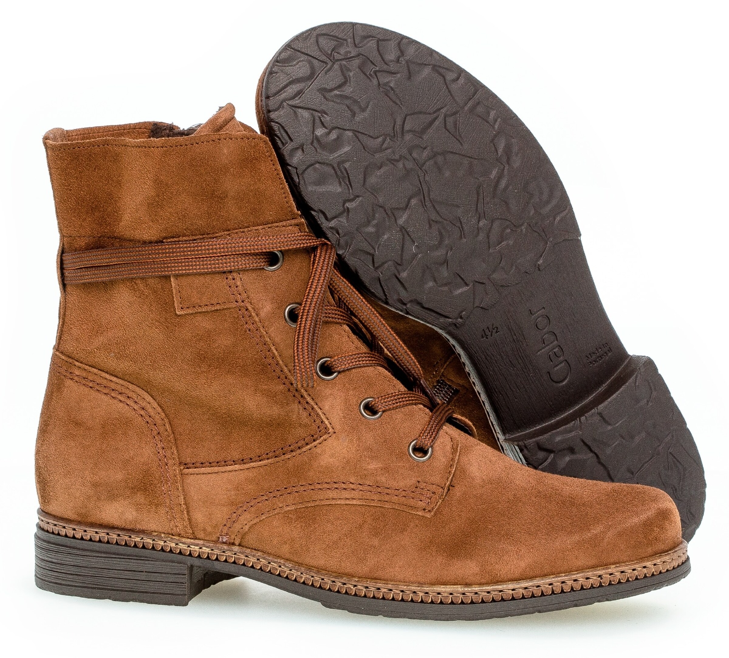 GABOR Schnürstiefelette in Braun