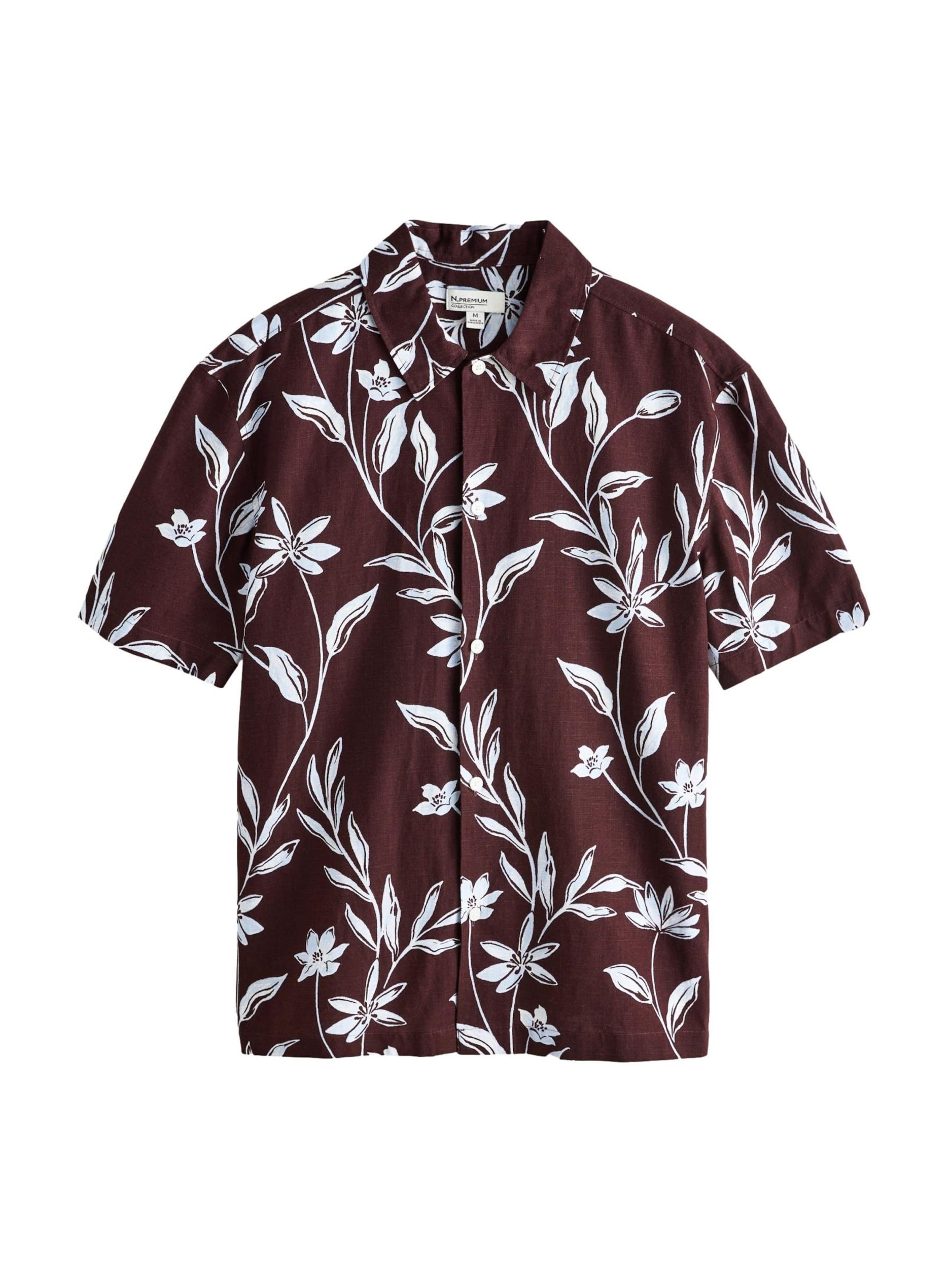 Next Regular fit Overhemd in Bruin: voorkant