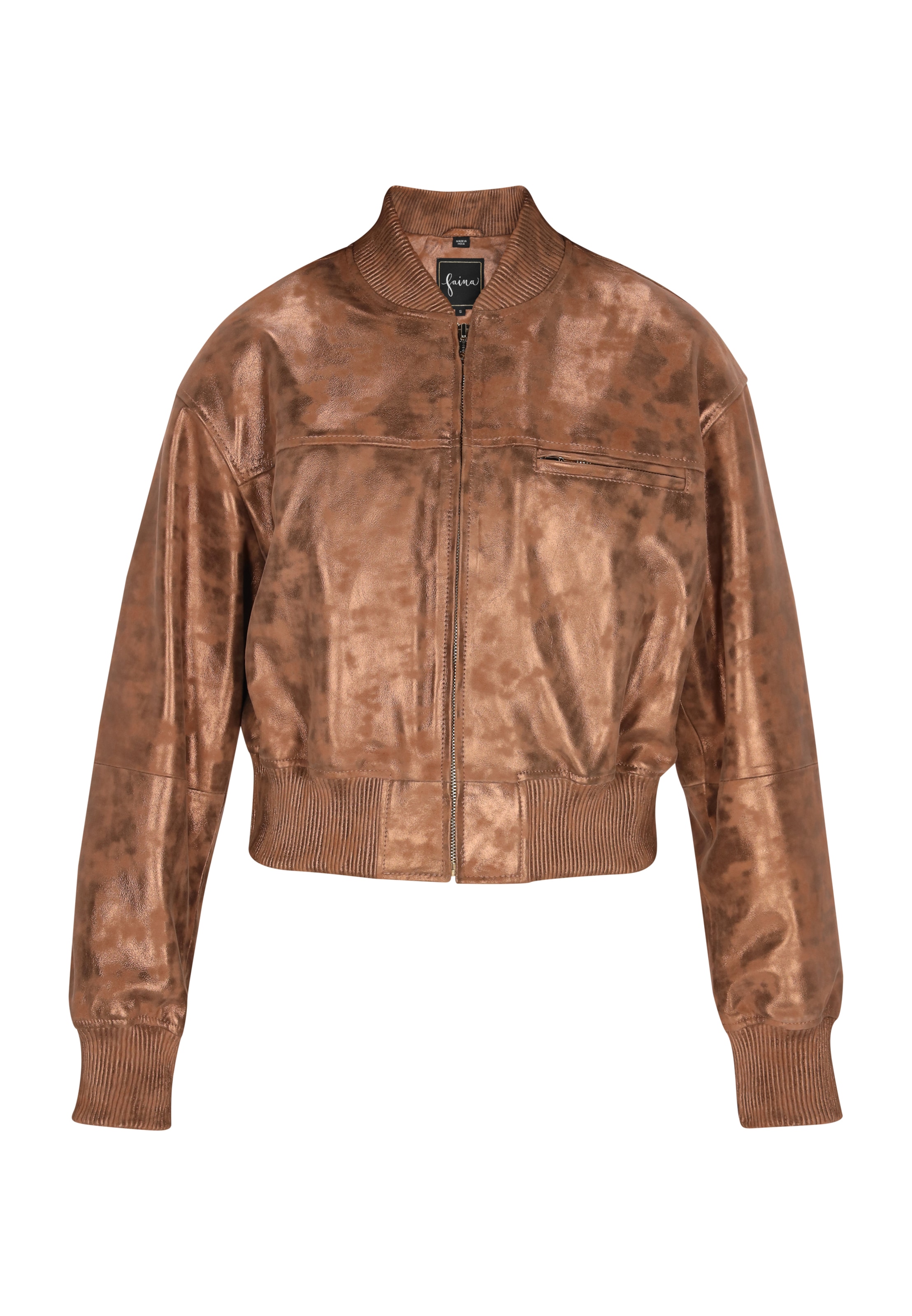 faina Prechodná bunda - Hnedá: predná strana