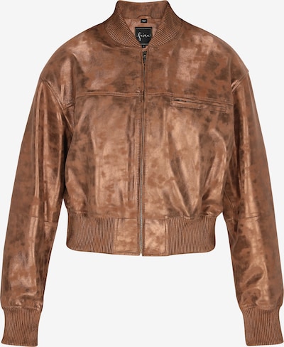 Demisezoninė striukė iš faina, spalva – karamelės, Prekių apžvalga